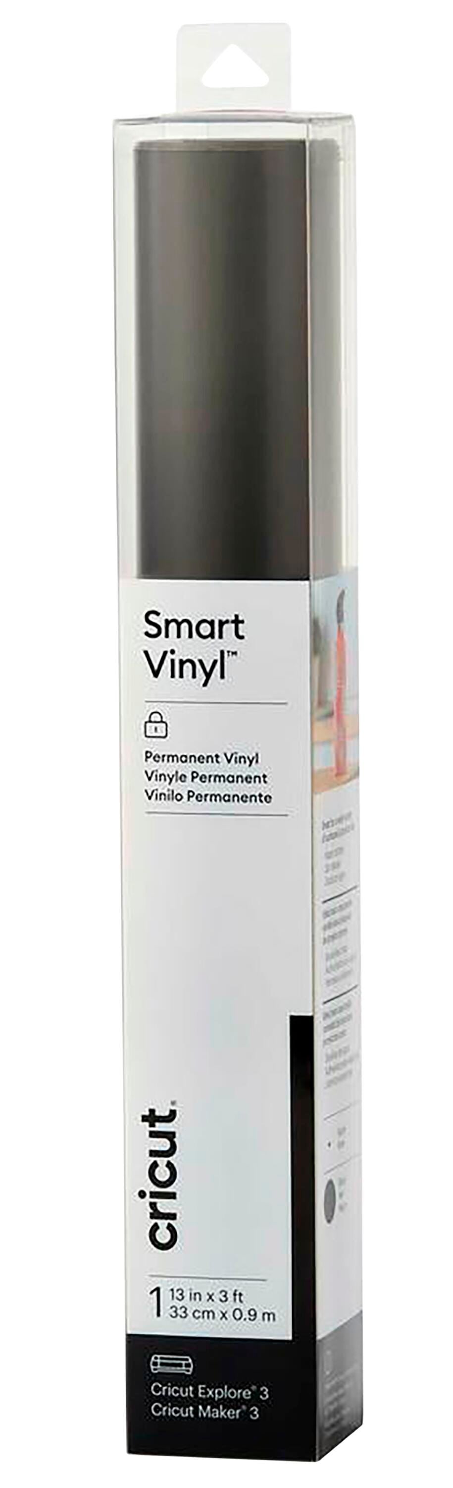 VINYL PERMANENT IRON ON CRICUT 3FT X 13IN BLACK