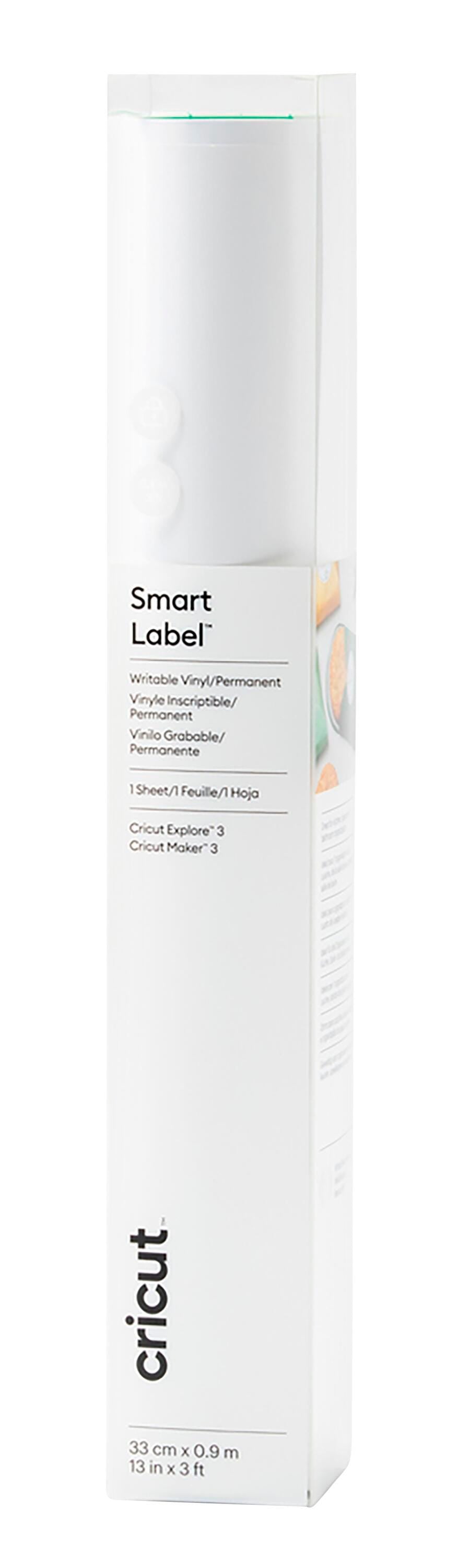 VINYL SMART LABEL WRITABLE CRICUT 3FT X 13IN WHITE