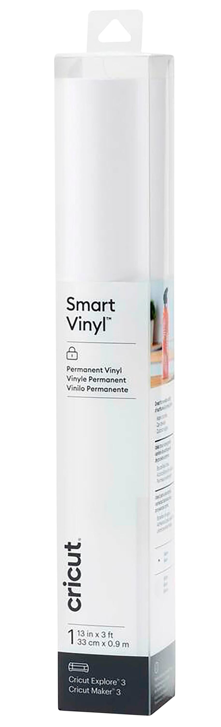 VINYL PERMANENT IRON ON CRICUT 3FT X 13IN WHITE