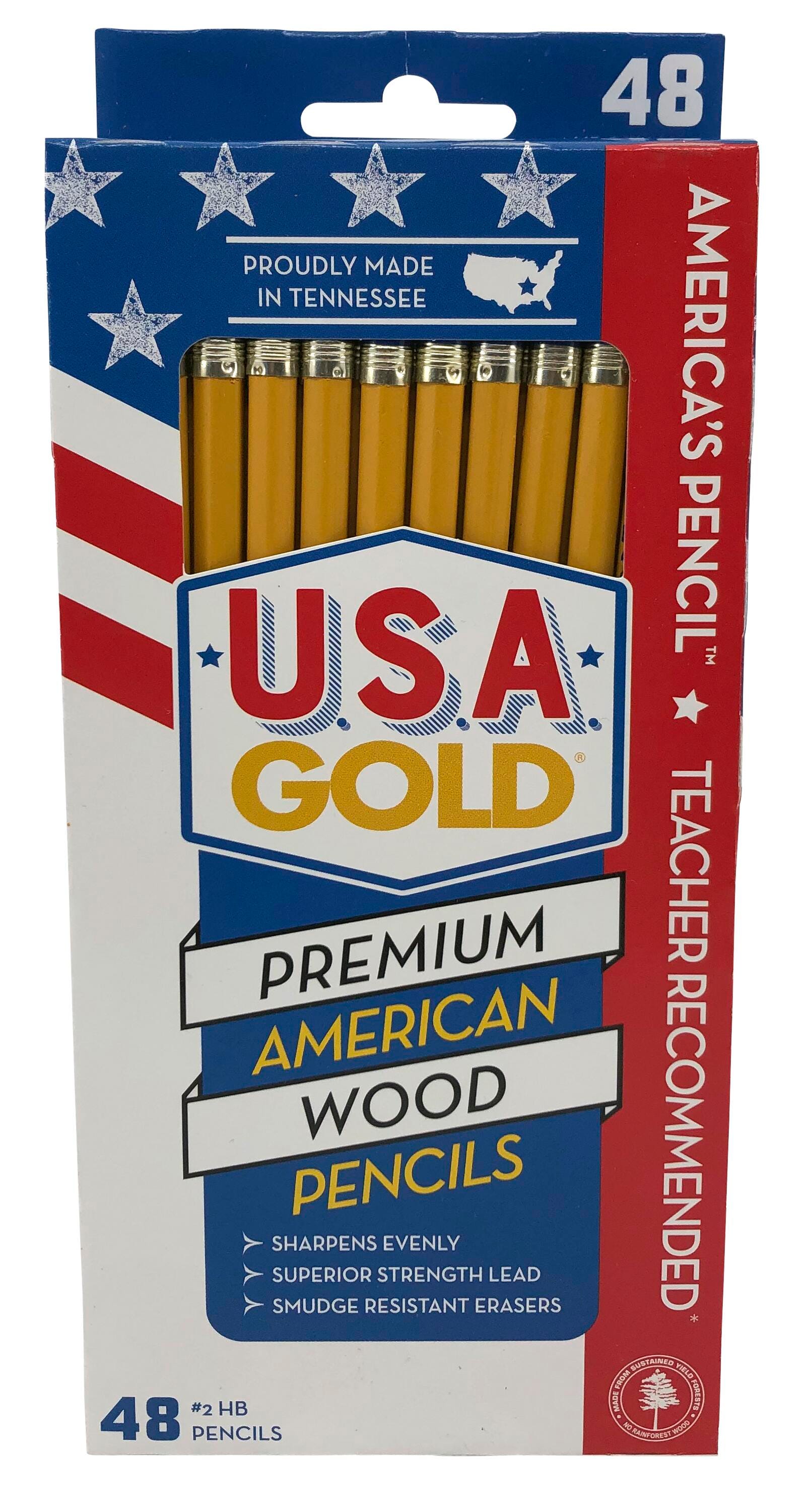 PENCIL USA GOLD NO 2 UNSHARPENED PACK OF 48