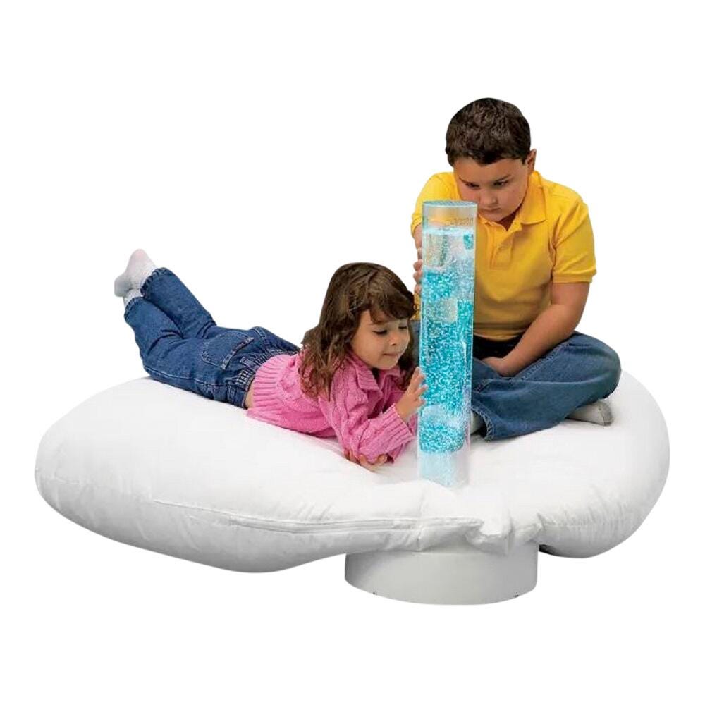 PORTABLE BUBBLE TUBE CUSHION - WHITE