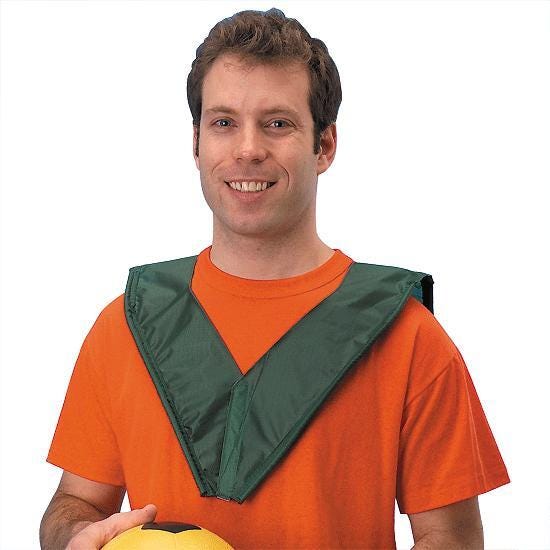 NO-TIE PINNIE ADULT RED