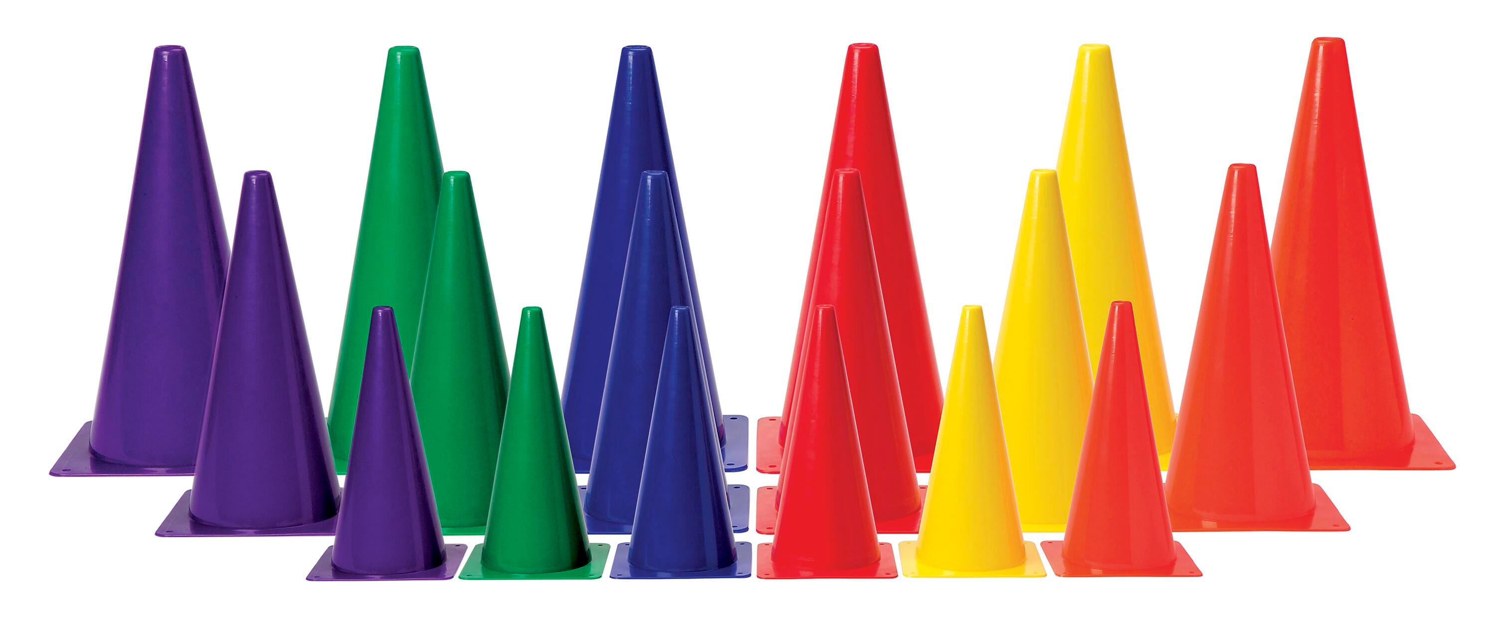 PLASTIC CONES 15 IN RED