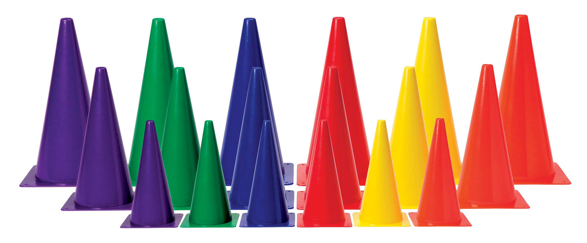 PLASTIC CONES 15 IN RED