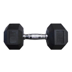 HEX RUBBER DUMBBELL - 20 LBS