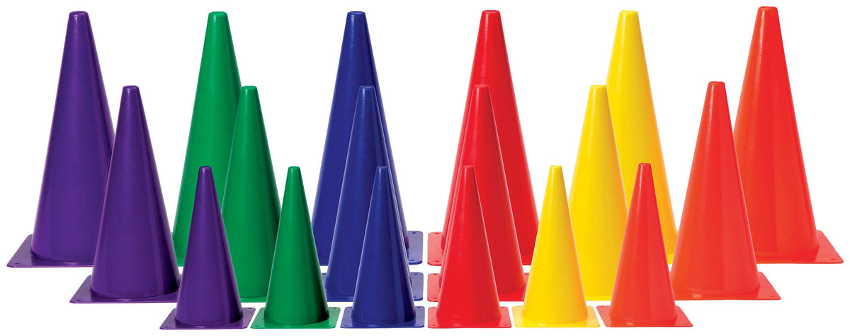 PLASTIC CONES 12 IN COLORS GREEN
