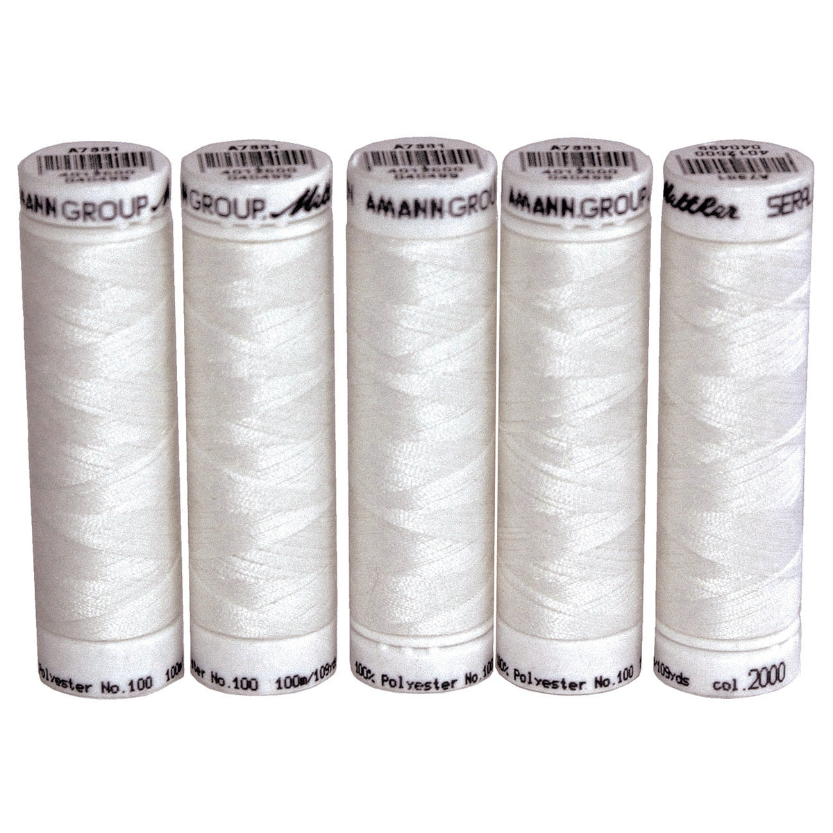 Polyester Thread White Pk 5
