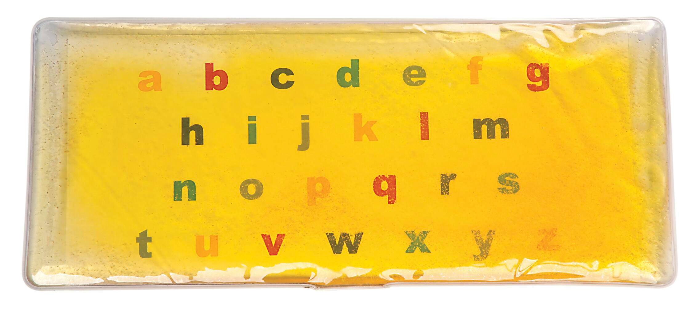 ALPHABET GLITTER GEL LAP PAD-LOWER NF7