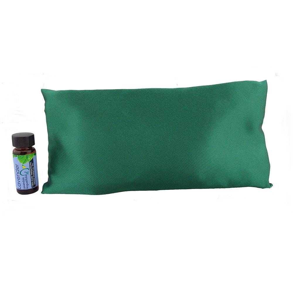 SLEEPY TIME PILLOW HUNTER GRN SATIN NS18