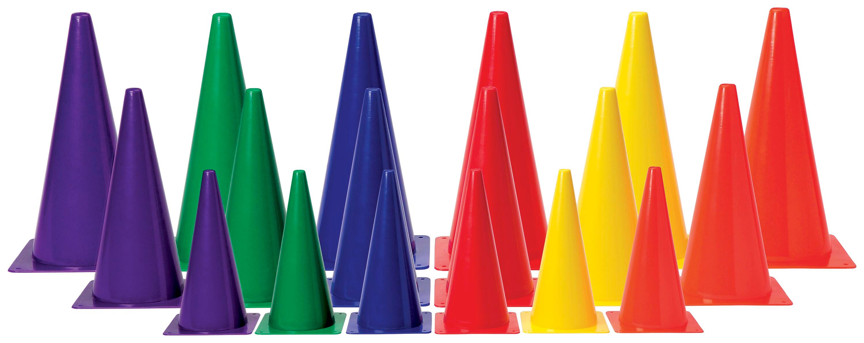PLASTIC CONES 12 IN COLORS AA PURPLE