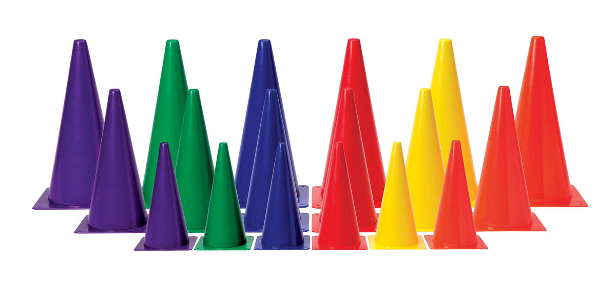 PLASTIC CONES 12 IN COLORS AA ORANGE