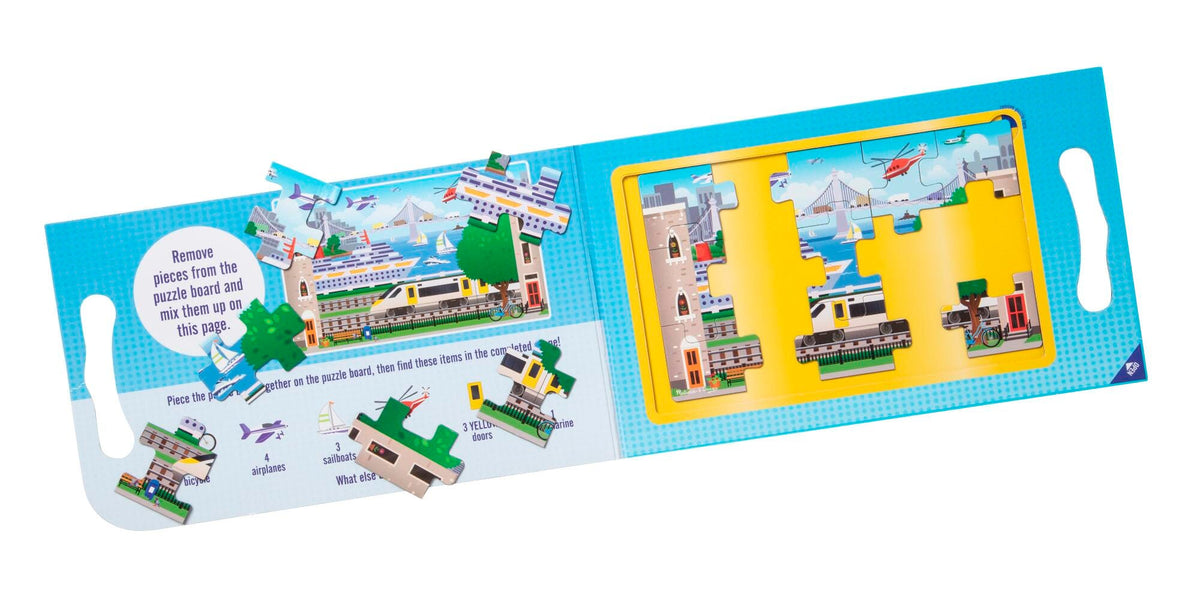 TAKE ALONG MAGNETIC JIGSAW PUZZLES - VEHICLES
