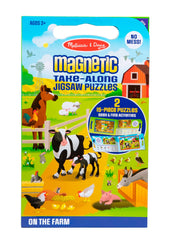 TAKE ALONG MAGNETIC JIGSAW PUZZLES - ON THE FARM