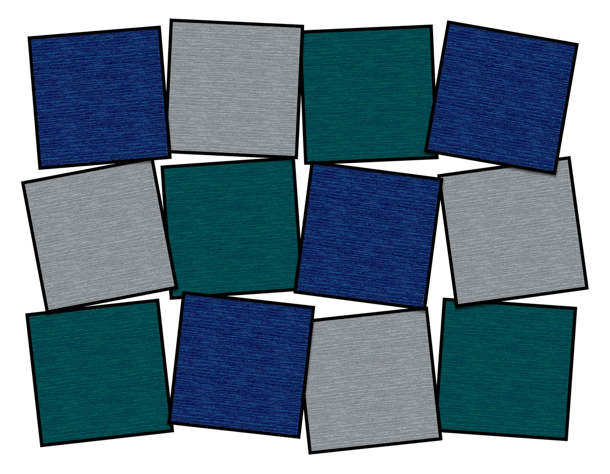 FLAGSHIP CARPETS TONE ON TONE - 15 X 15 INCHES - SET OF 12 - COOL TONE