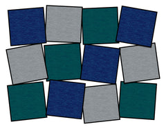 FLAGSHIP CARPETS TONE ON TONE - 15 X 15 INCHES - SET OF 12 - COOL TONE