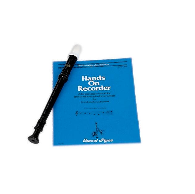 BOOK INSTRUMENT MUSIC HANDS ON RECORDER
