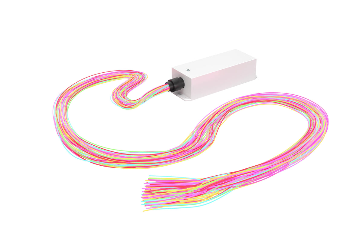 KIT - UV FIBER OPTIC 2 M 60 IN X 100 STRANDS WITH INTERACTIVE LED LIGHT ENGINE