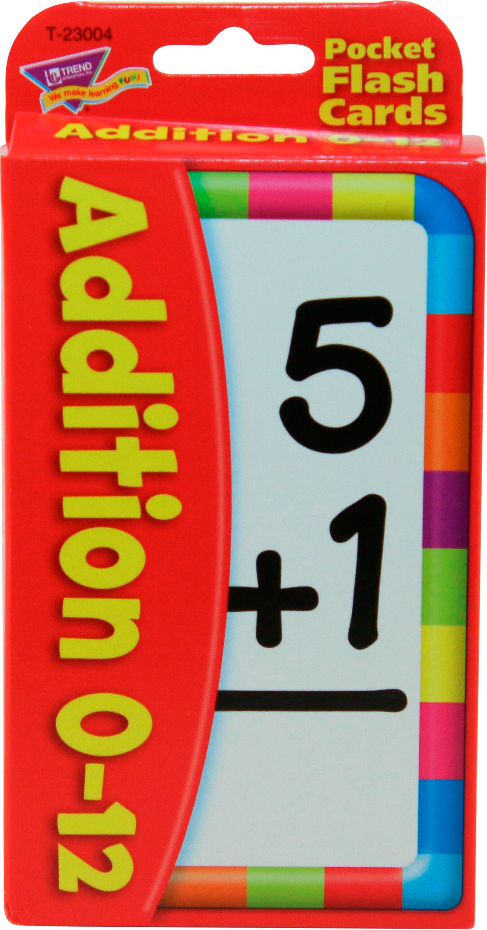 FLASH CARDS - 0-12 - ADDITION - 3.25 X 5.25 - 52 CARDS