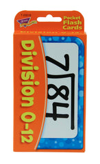 FLASH CARDS - 0-12 - DIVISION - 3.25 X 5.25 INCHES - 52 CARDS