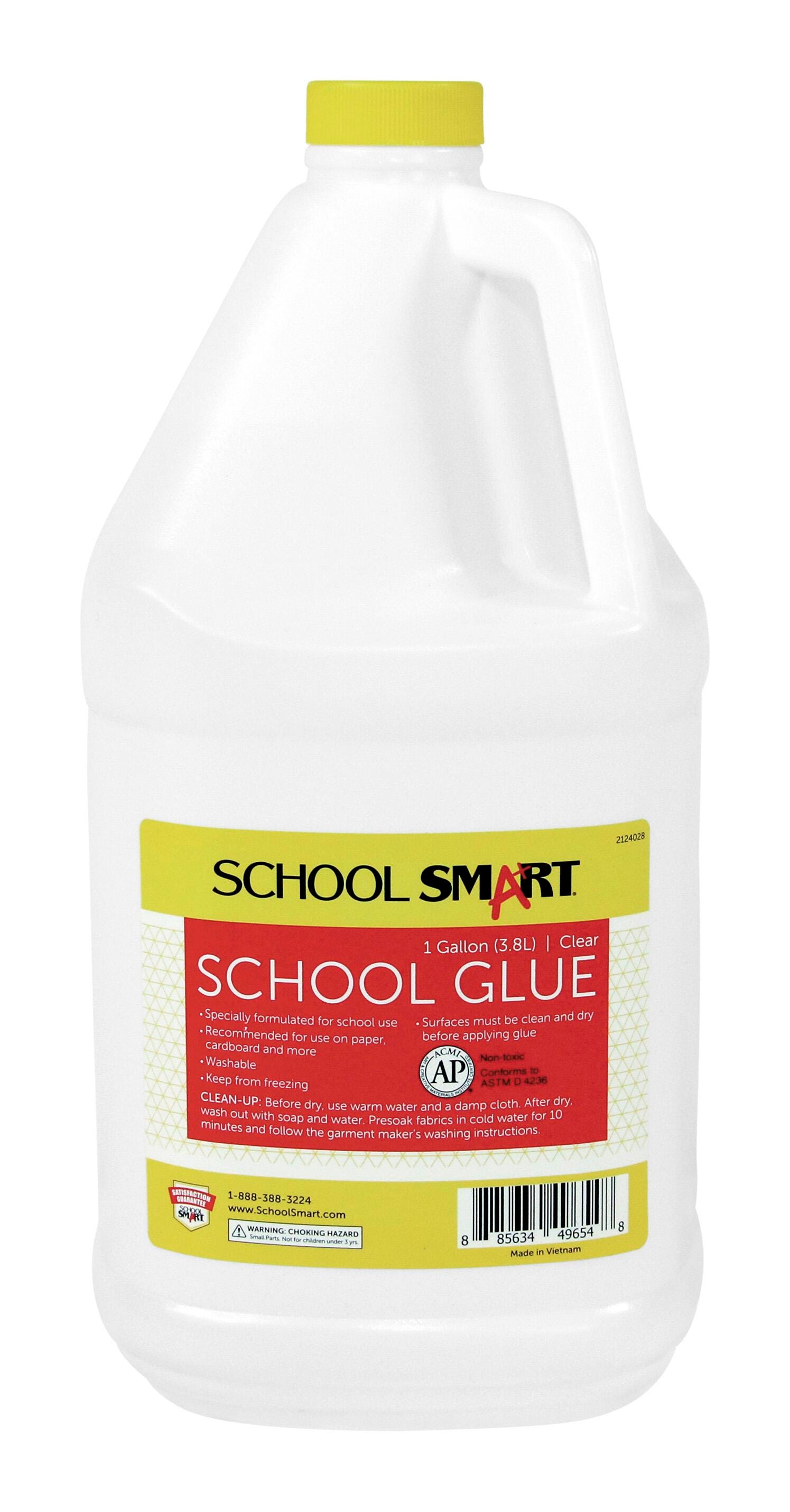 GLUE SCHOOL SMART WASHABLE CLEAR 1 GALLON EACH