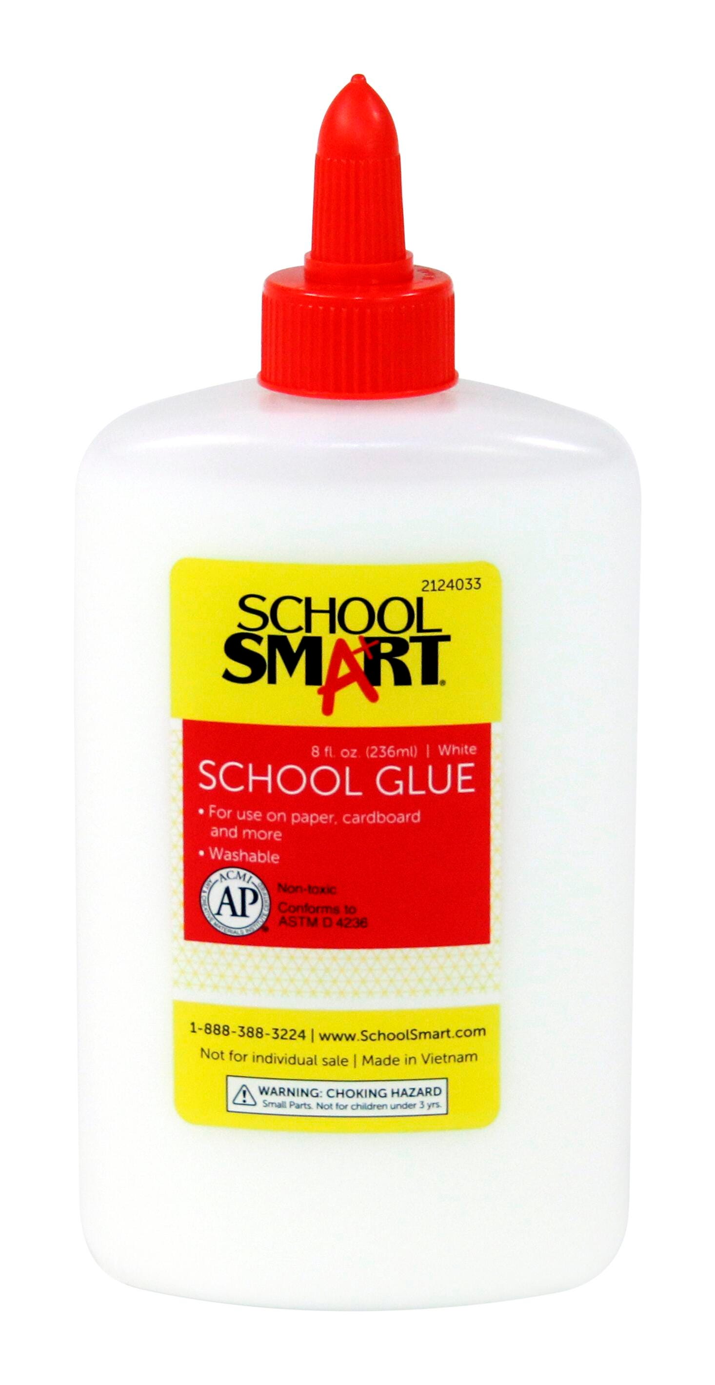 GLUE SCHOOL SMART WASHABLE 8 OZ PACK OF 12
