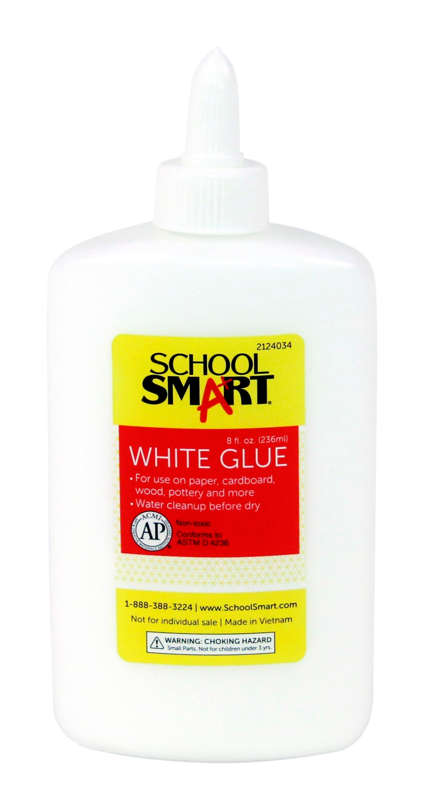 GLUE SCHOOL SMART WHITE 8 OZ PACK OF 12