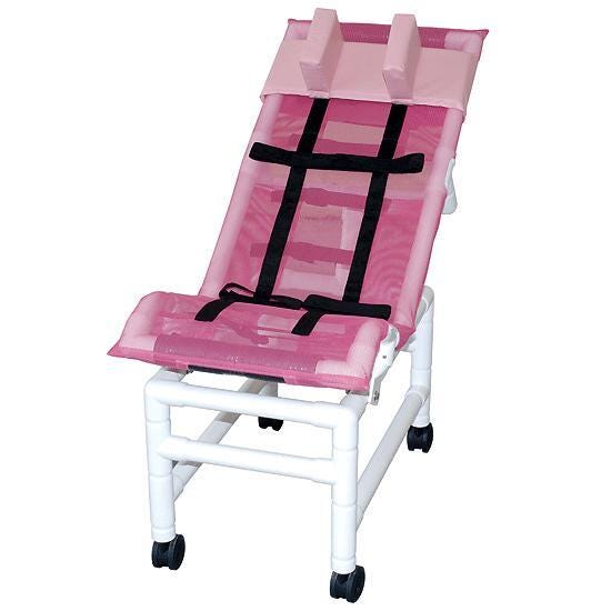 LGE RECL BATH CHAIR W/BASE/CASTER/HEAD