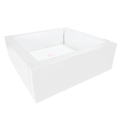 KIT - ILLUMINATED BALLPOOL SMALL 57 X 57 WHITE - INCLUDES 1500 CLEAR BALLPOOL BALLS