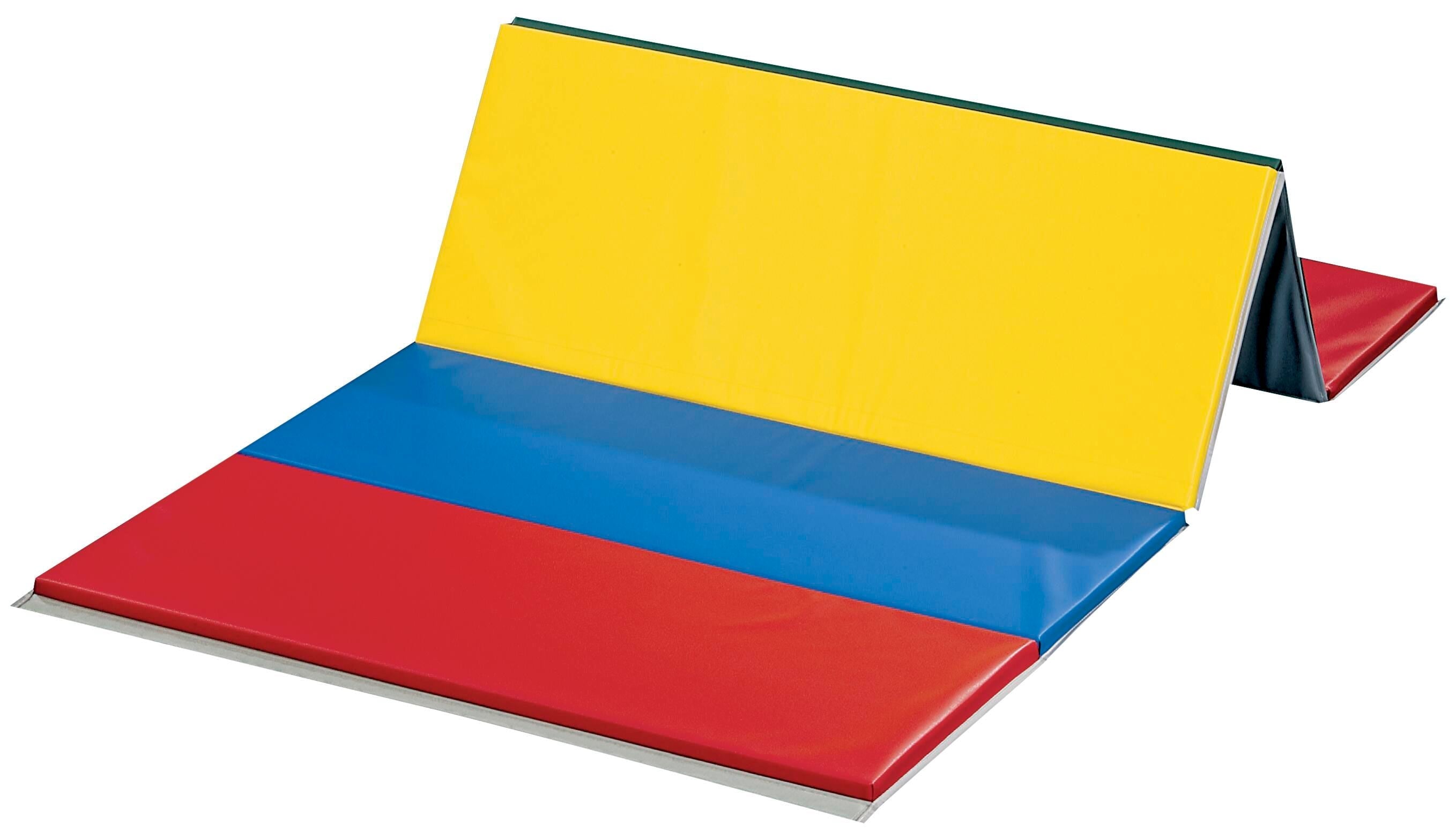 FLAGHOUSE DELUXE 1-1/2 IN - THICK POLYEHTYLENE RAINBOW MAT2 SIDE HOOK AND LOOP 5 FT X 10 FT X 1-1/2 IN