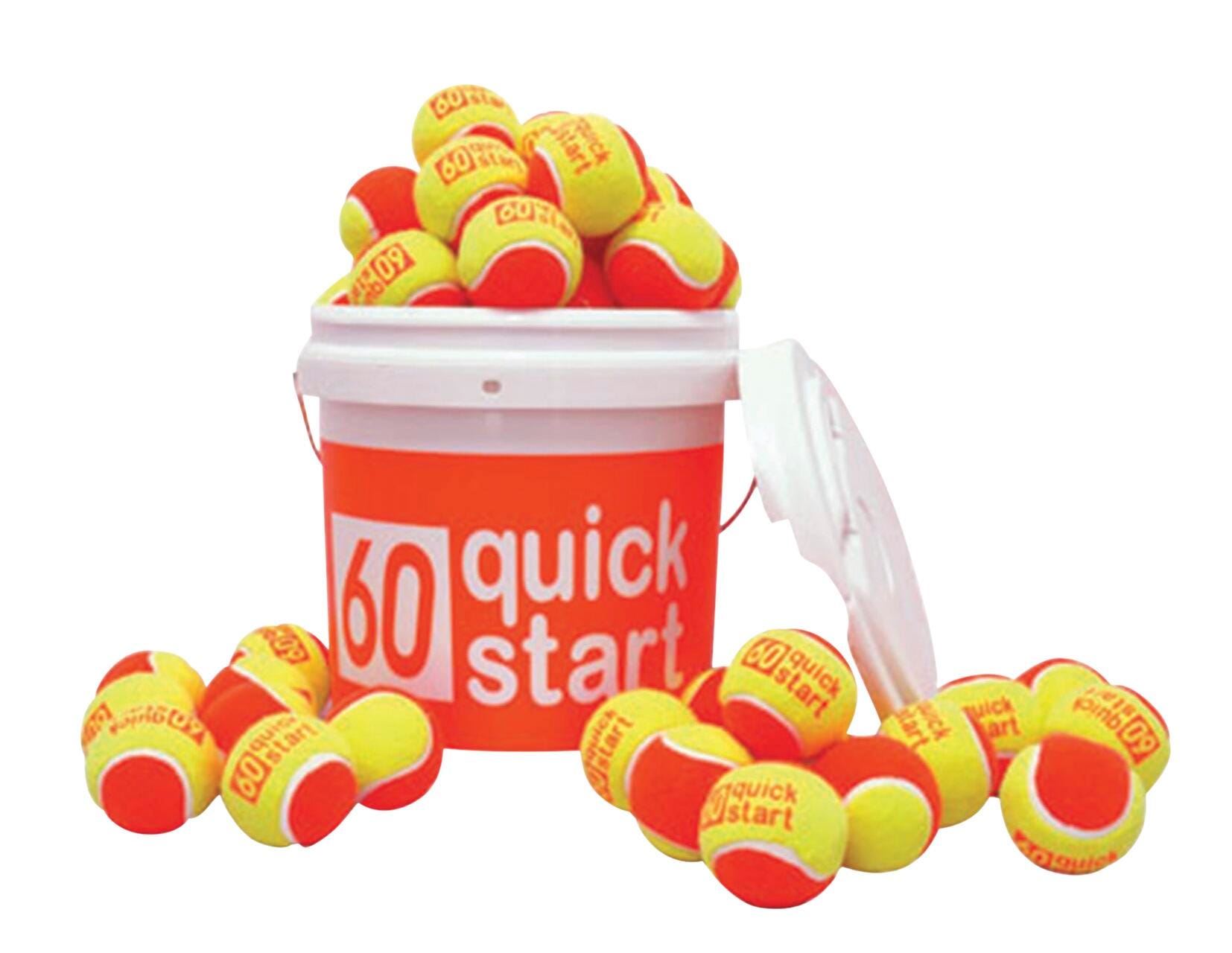 QUICK START 60TENNISBALLS BUCKET OF 72 NS10 BB