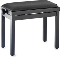 Stagg PBF39 adjustable piano stool - Matt black, with black dralon seat