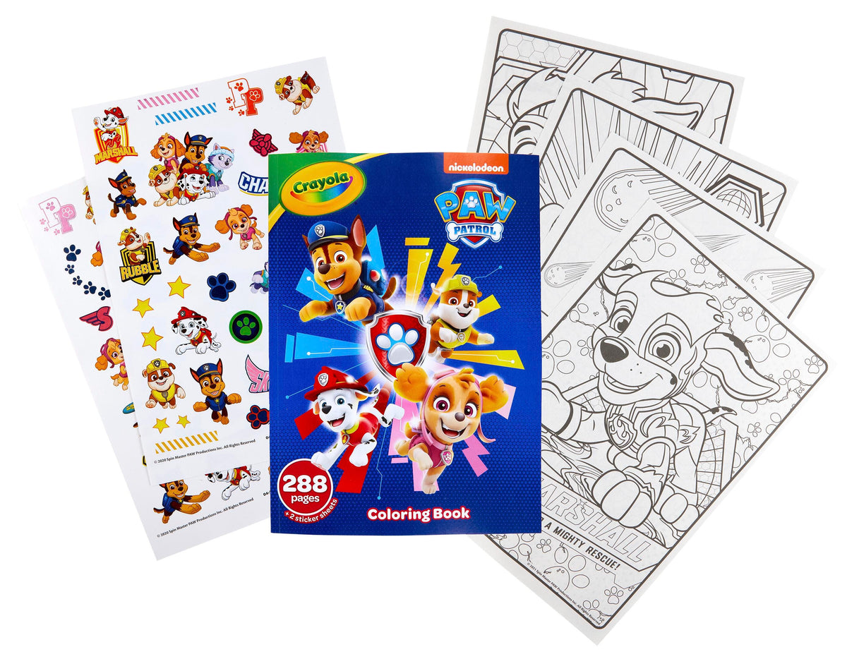 BOOK COLORING CRAYOLA PAW PATROL