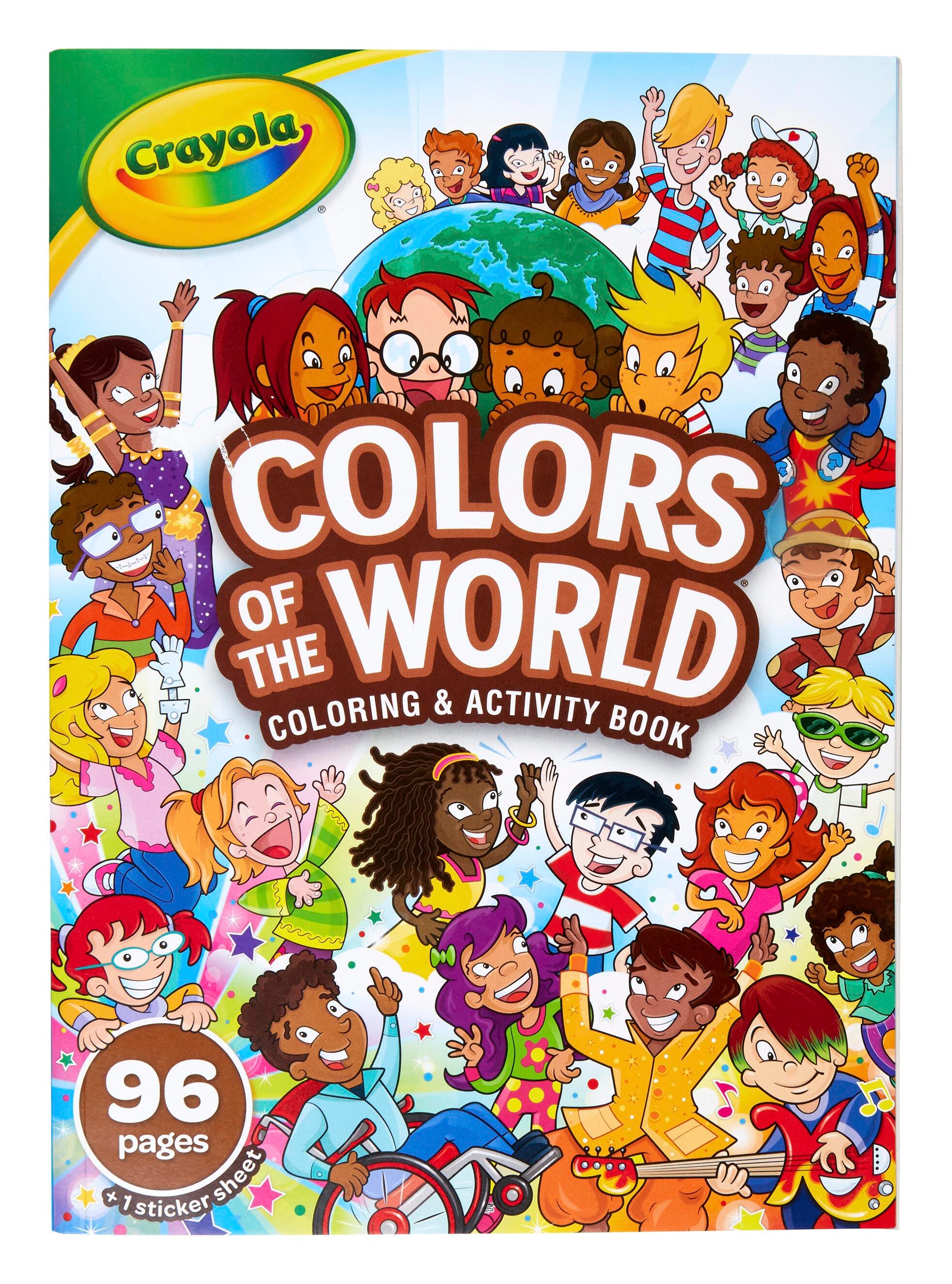 BOOK COLORING CRAYOLA COLORS OF THE WORLD