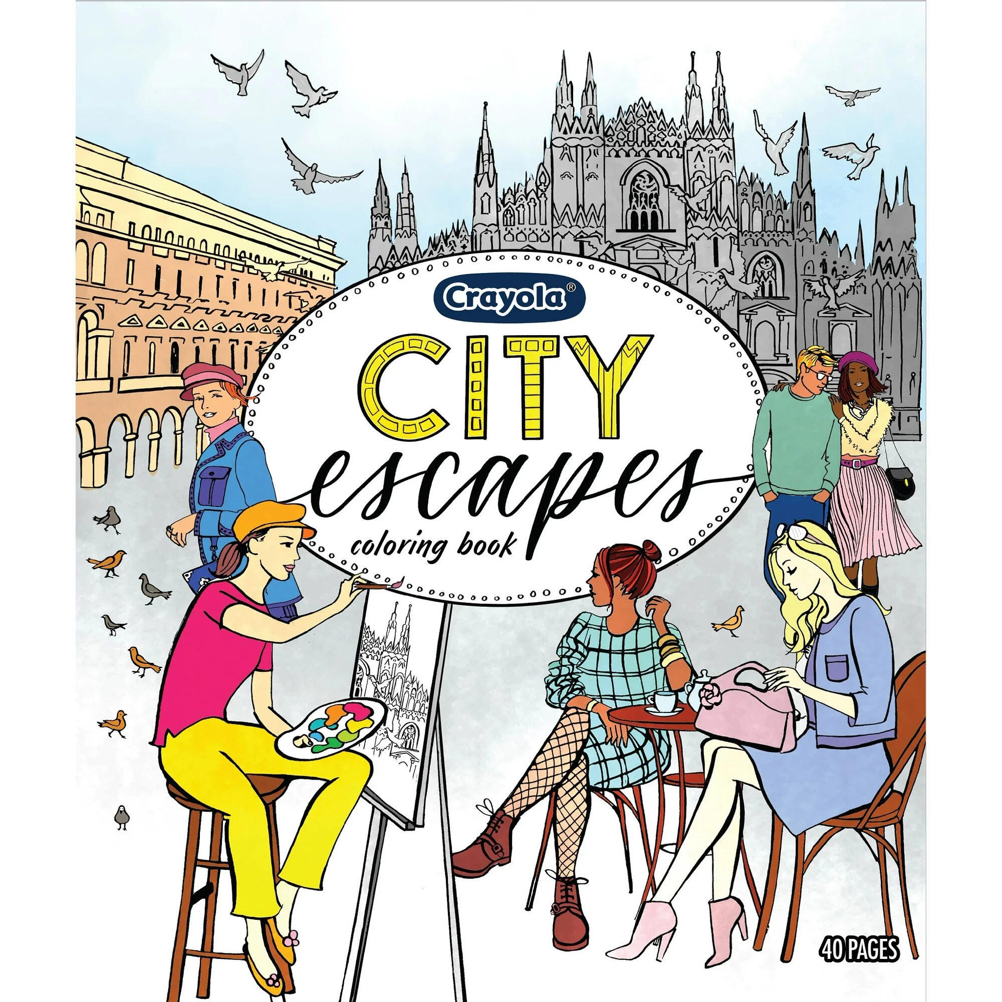 BOOK COLORING CRAYOLA CITY ESCAPES