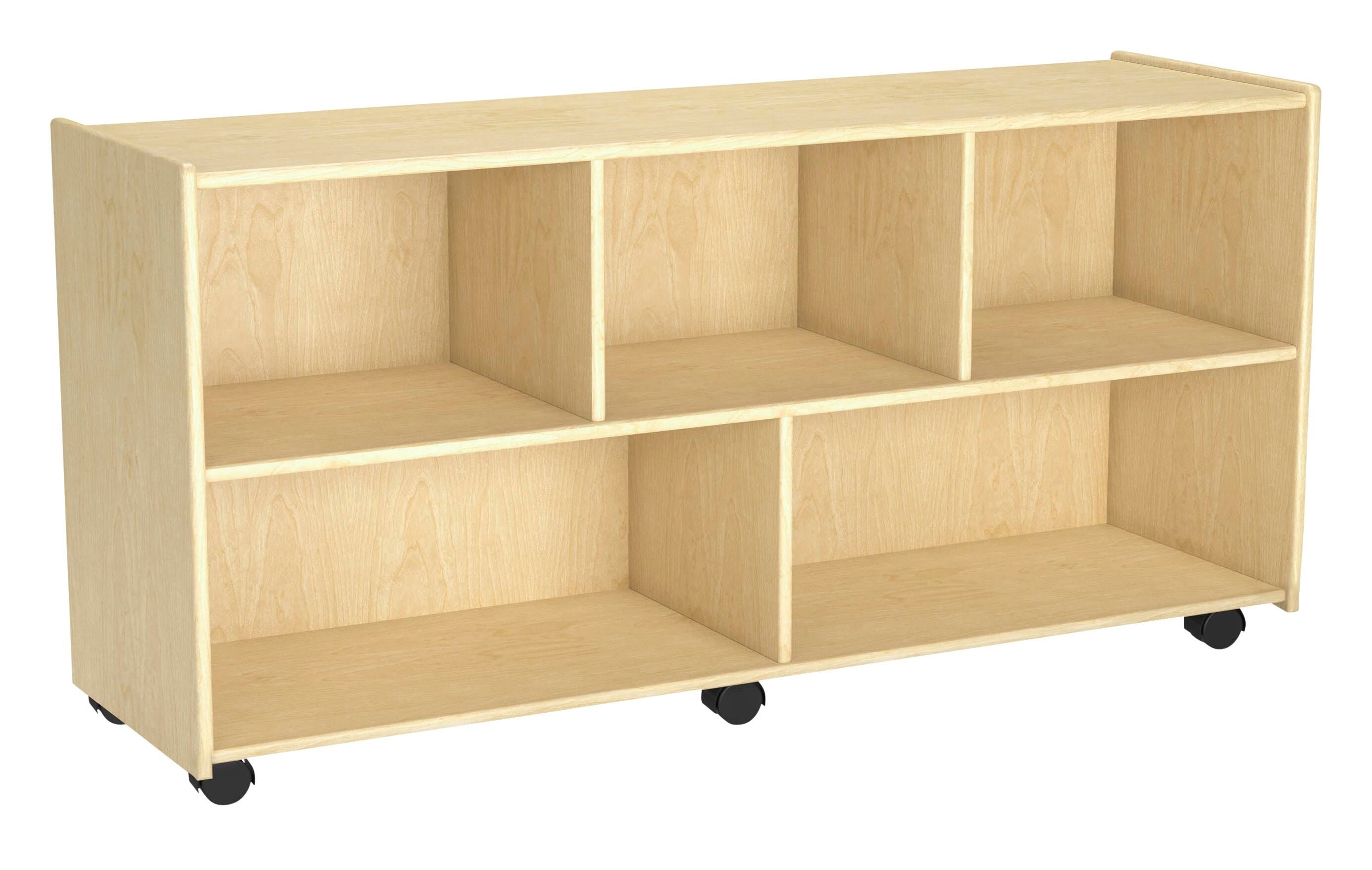STORAGE 5 COMPARTMENT W/LOCKING CASTERS 24H