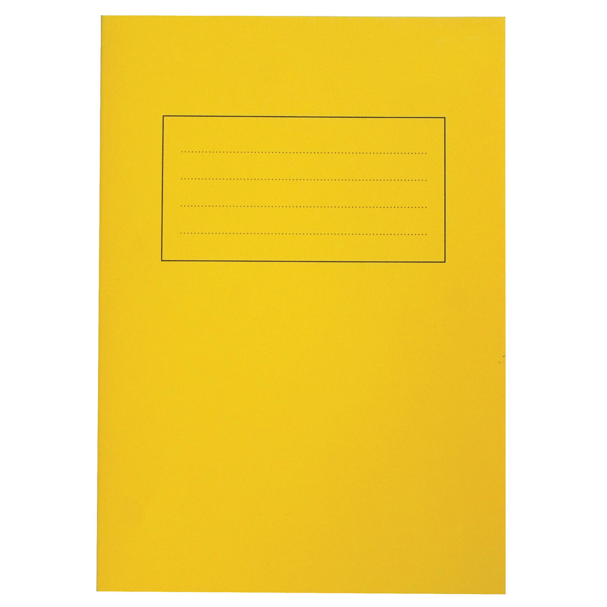 A4 Tinted 80 Page Exercise Books 8mm Lined With Margin - Yellow