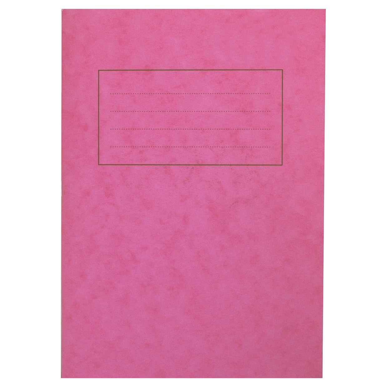 A4 Exercise Book - Premium 80 Page Pack of 50 12mm Ruled Pink Cover
