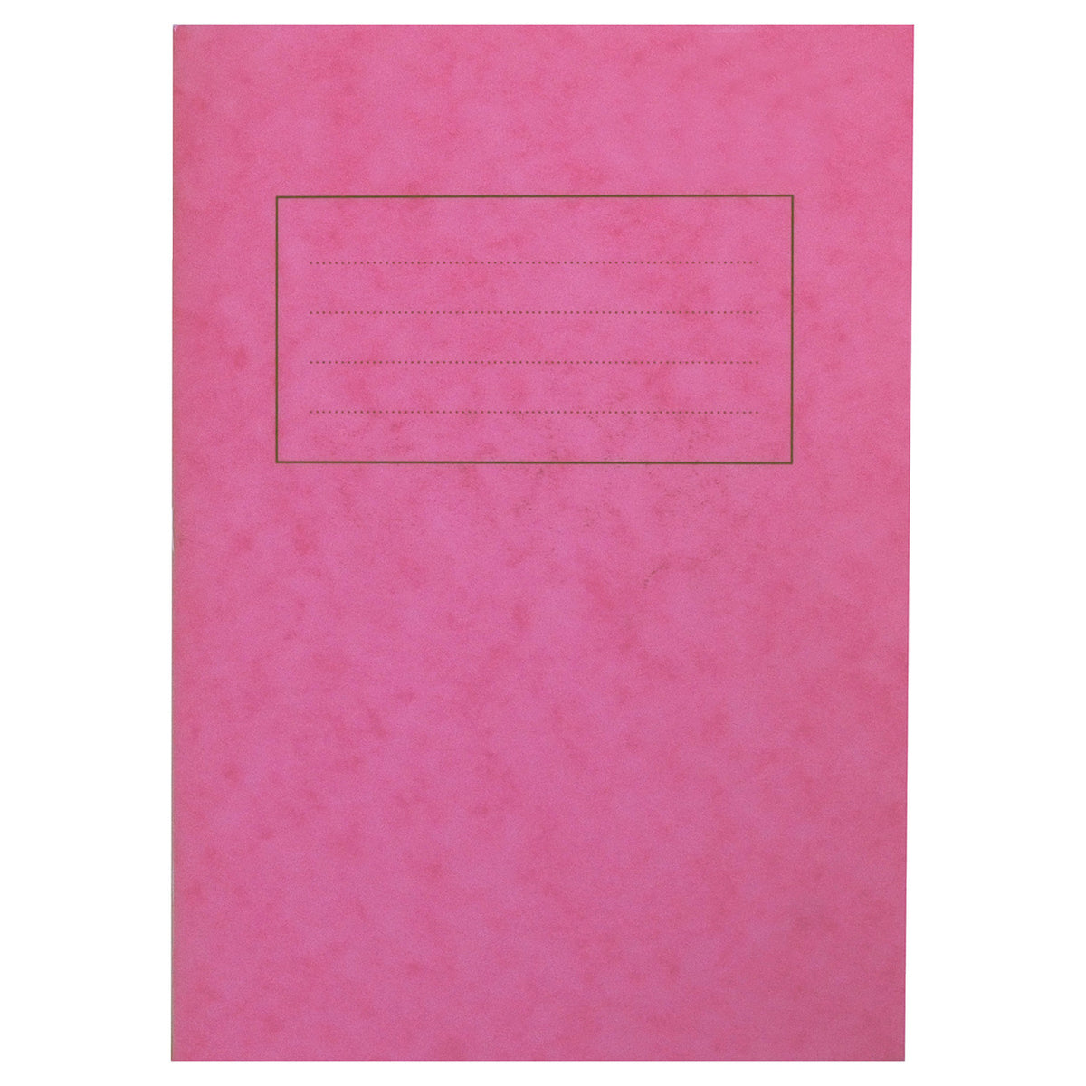 A4 Exercise Book - Premium 80 Page Pack of 50 12mm Ruled Pink Cover