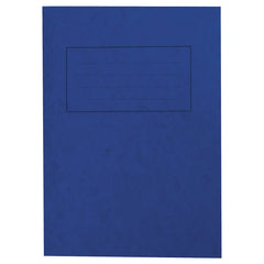 A4 Tinted 80 Page Exercise Books 8mm Lined With Margin - Blue