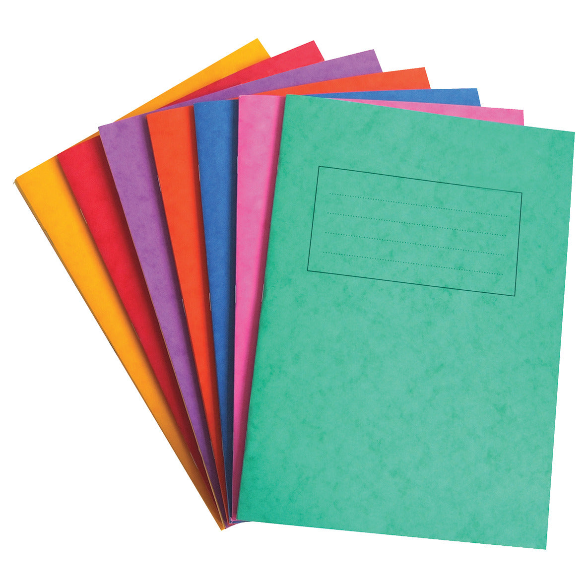 9x7" Exercise Books - Smartbuy 80 Page Pack of 50 8mm Margin Blue Cover