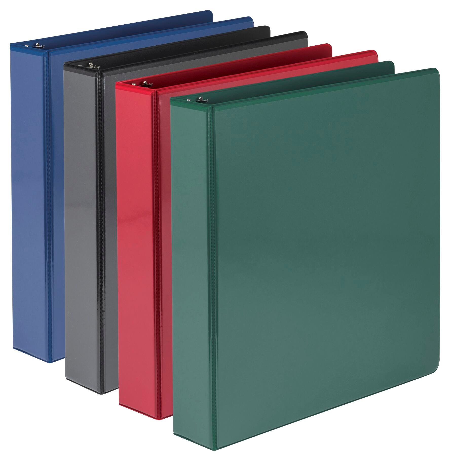 BINDER VIEW DURABLE D-RING 1.5 IN BASIC ASST PK OF 4