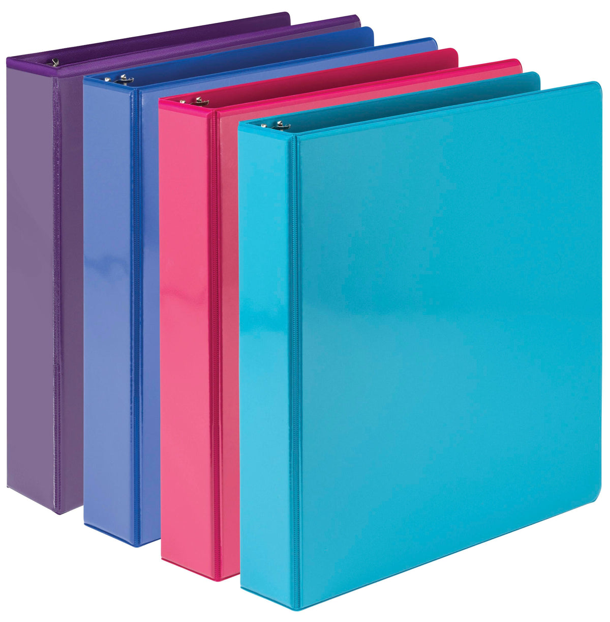 BINDER VIEW DURABLE D-RING 1.5 IN FASHION ASST PK OF 4