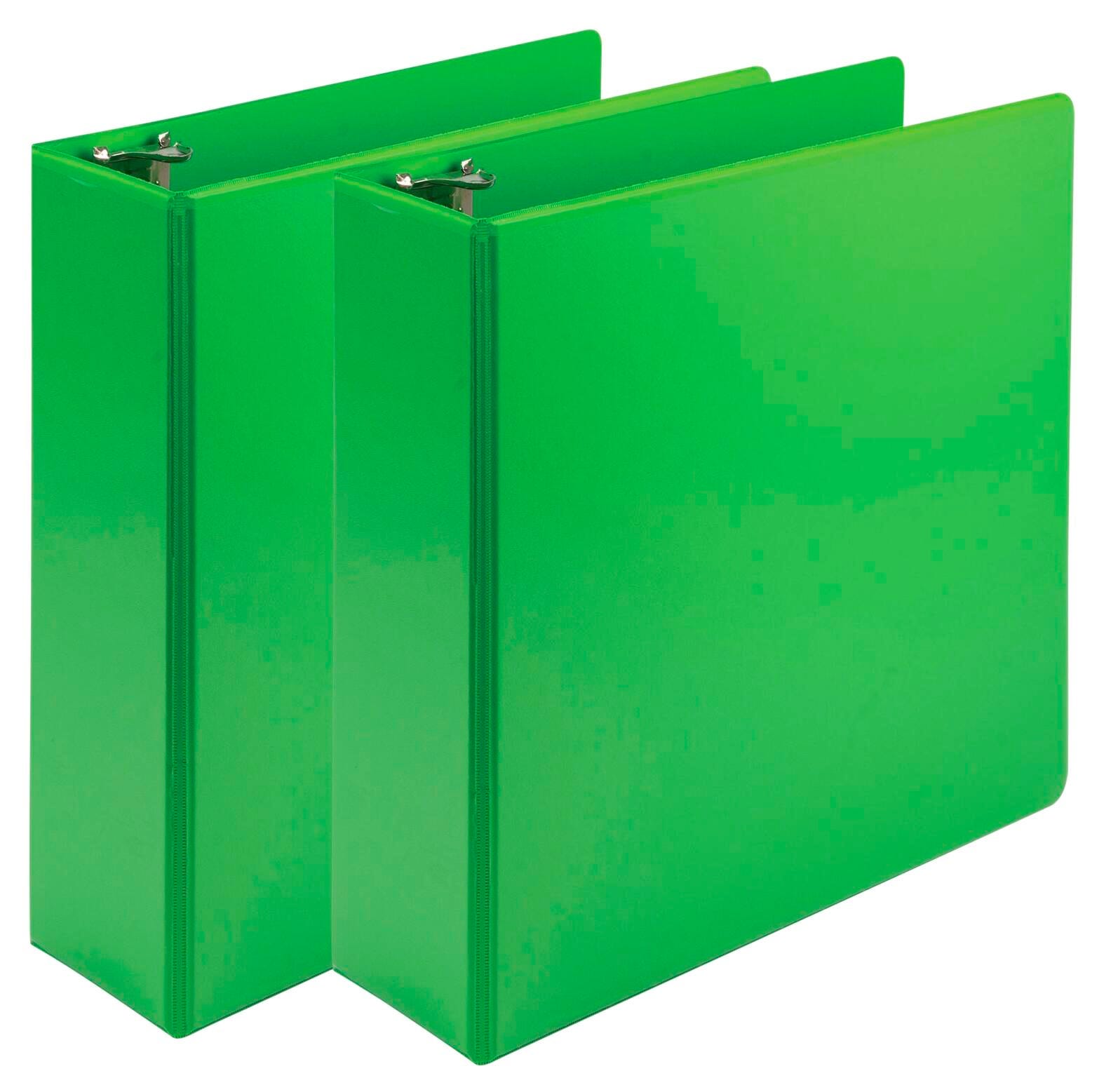 BINDER VIEW ROUND RING EARTHS CHOICE 3 IN LIME PACK OF 2