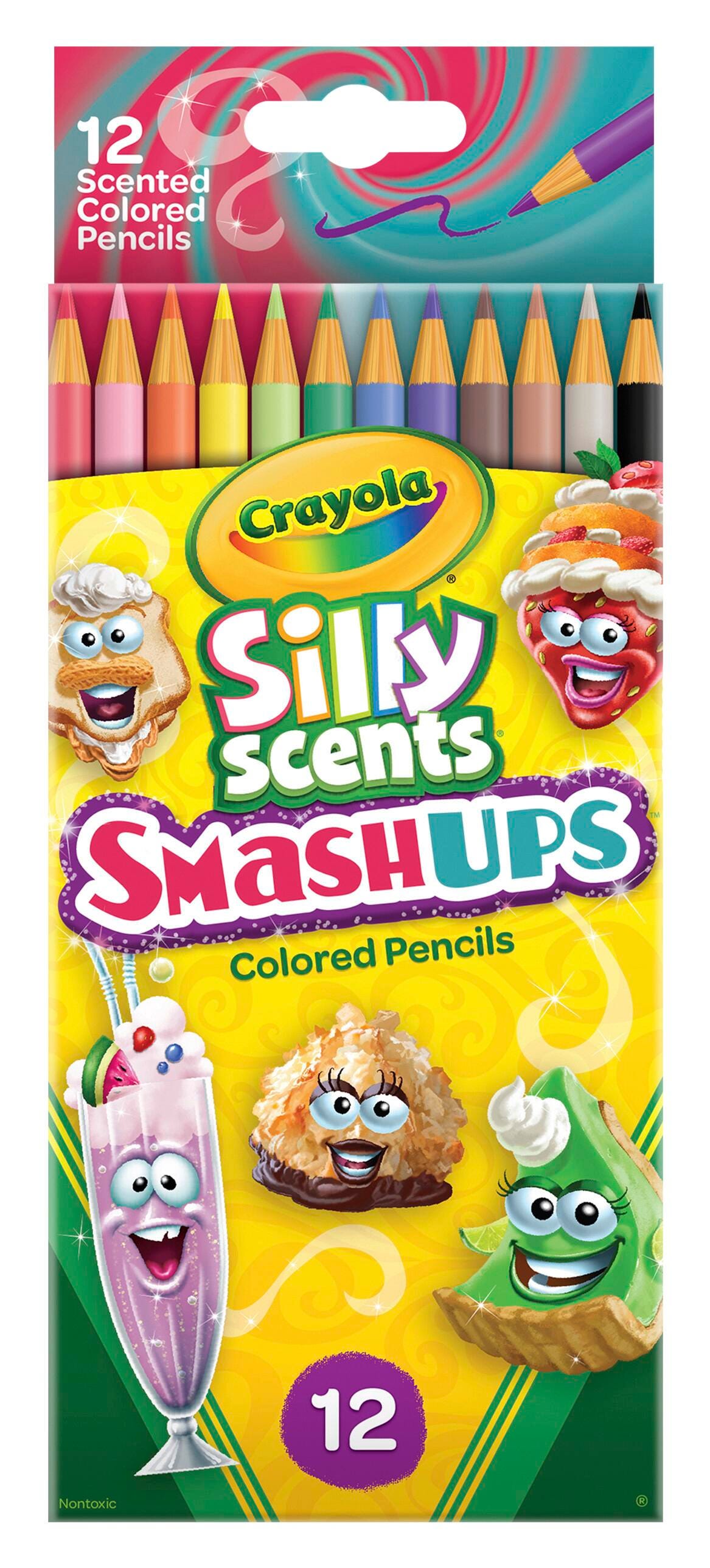 PENCILS COLORED CRAYOLA SILLLY SCENT ASST SMASHUP SET OF 12