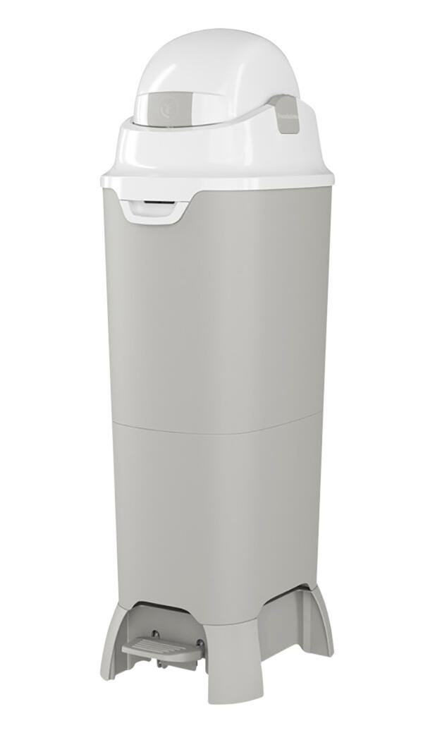 DIAPER PAIL GRAY TALL HANDS FREE FOUNDATIONS BRAND
