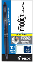 PEN FRIXION CLICKER RT 0.7MM NAVY PACK OF 12