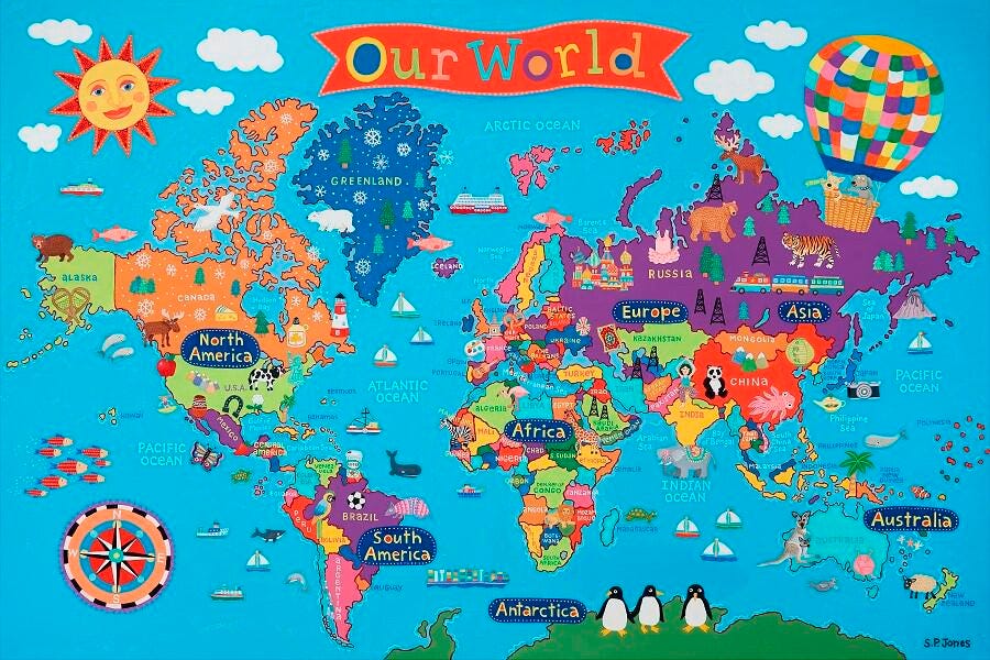 MAP - KIDS WORLD MAP