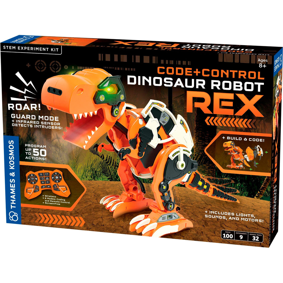 CODE AND CONTROL DINOSAUR ROBOT REX