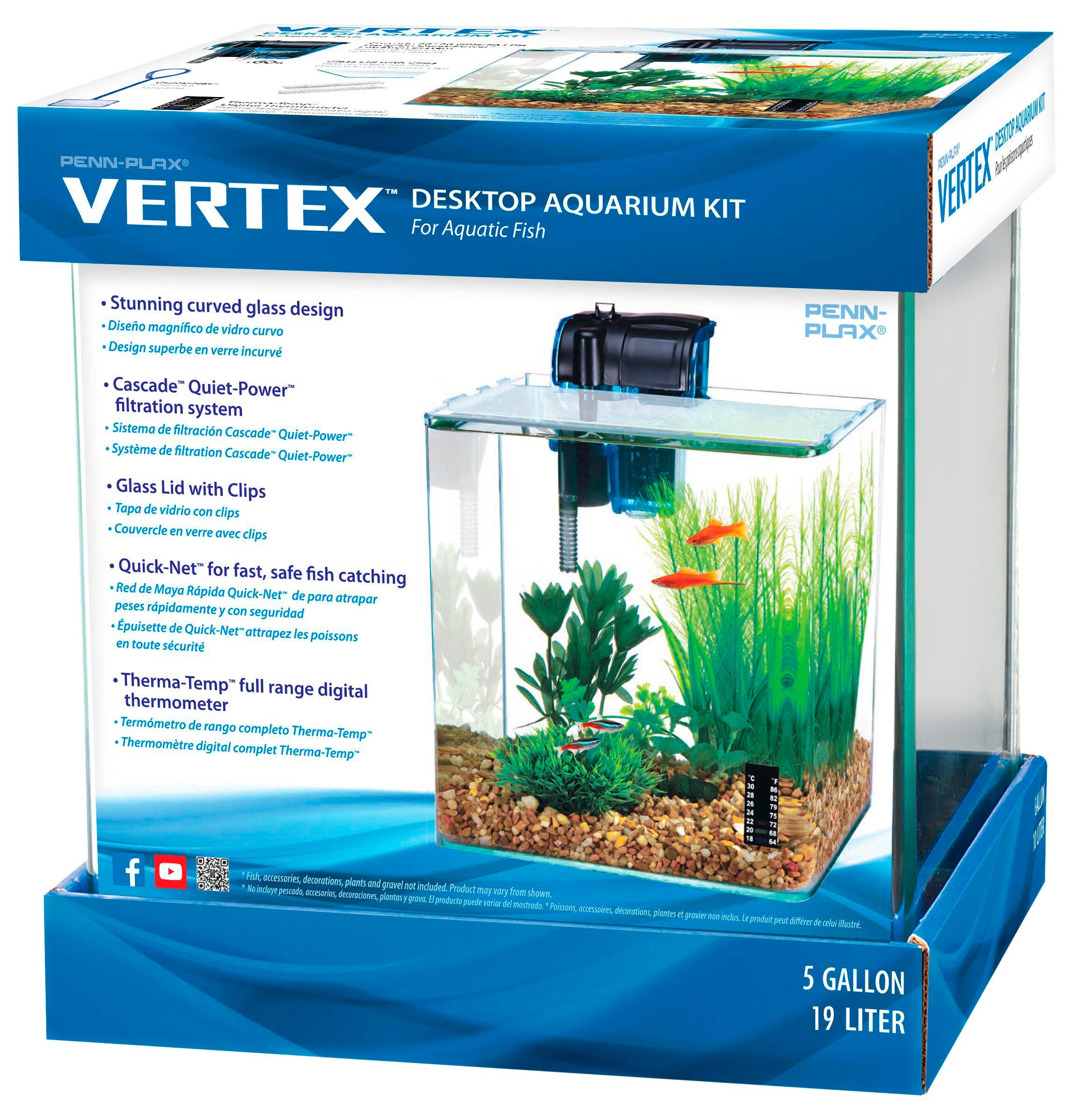 5 GALLON DESKTOP AQUARIUM KIT