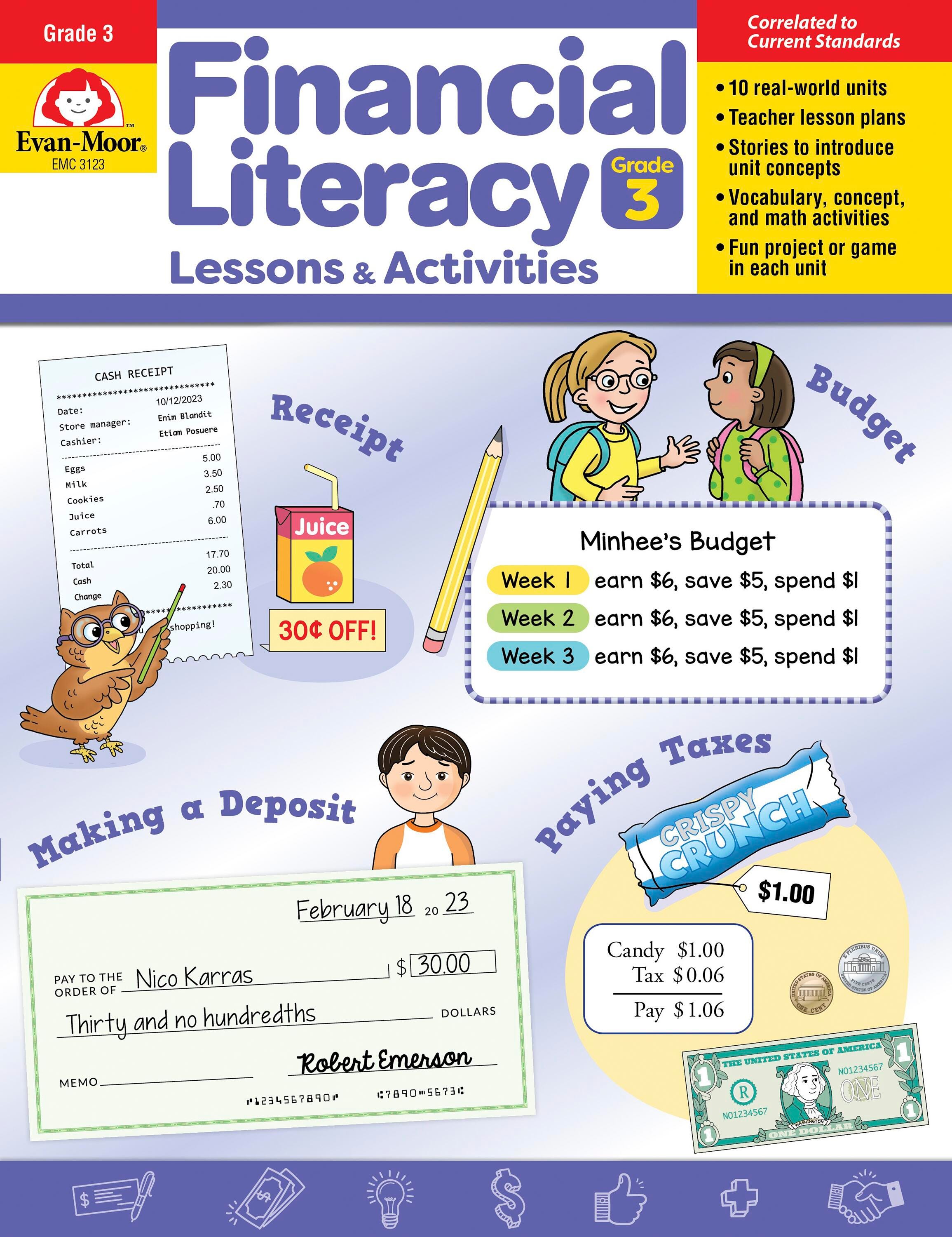 WORKBOOK - FINANCIAL LITERACY LESSON AND ACTIVITIES GRADE 3
